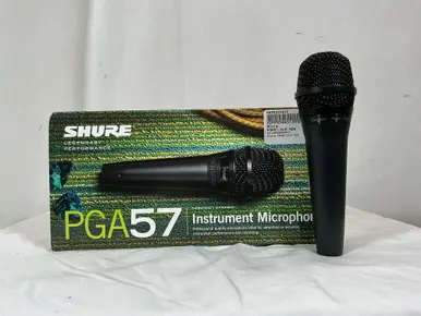 Used Shure PGA57-XLR NOS Dynamic Microphone Same Day Shipping