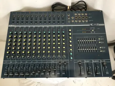 Used AS-IS SLM AUDIO CENTRON AC112 MIXER Mixing Console Mega Sale