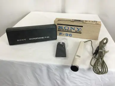 Used Sony VINTAGE F-96 DYNAMIC MIC Dynamic Microphone Markdown