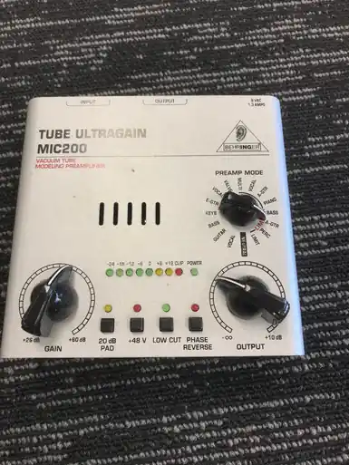 Used Behringer TUBE ULTRAGAIN MIC200 Pro Sound Product Original