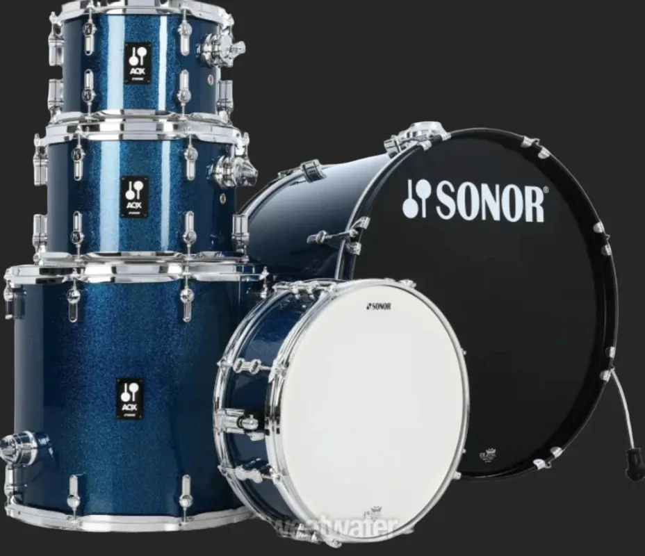 Time-Limited AQX Stage 5-piece Drum Set with Hardware Pack - Blue Ocean Sparkle– Dave's Guitar Shop