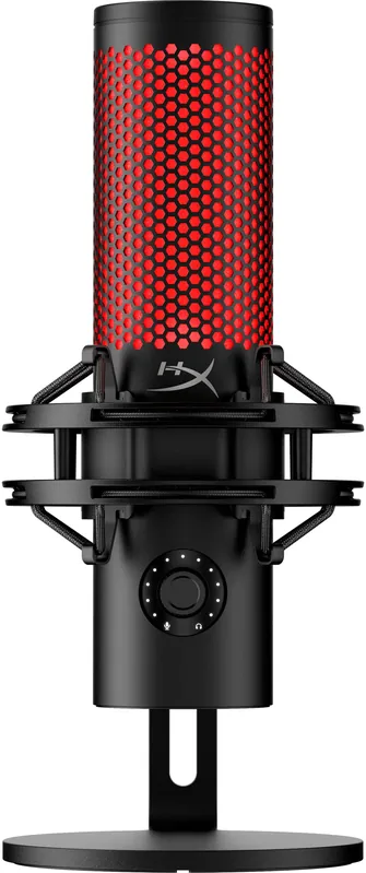 HyperX - QuadCast 2 Wired Multi-Pattern USB Electret Condenser Microphone - Black Bulk Order
