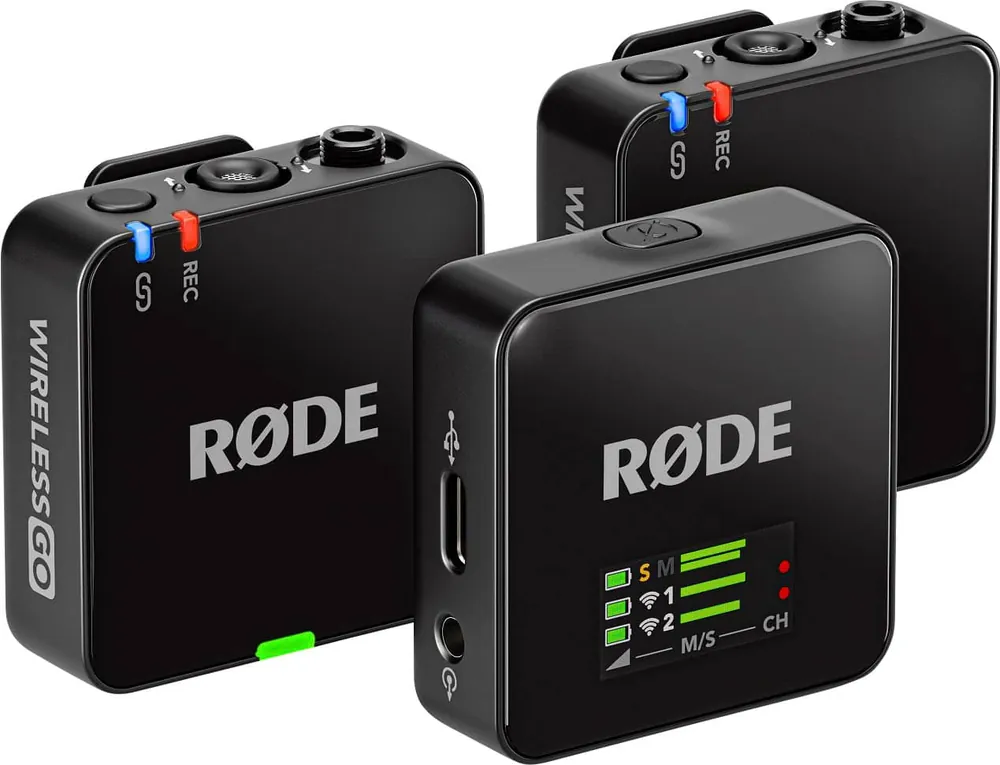 Free Shipping RØDE - WIRELESS GO (GEN 3) Compact Wireless Microphone System - Black