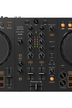 Authentic Pioneer DJ - DDJ-FLX4: 2-Channel DJ Mixer - Black