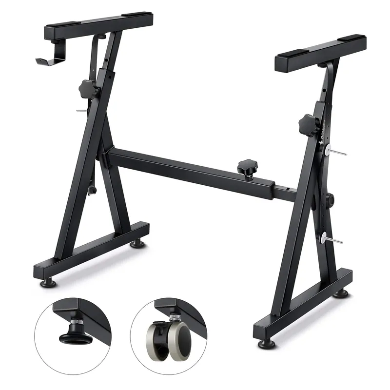 Donner music - Donner Heavy duty Z style piano keyboard stand - Black Must Have