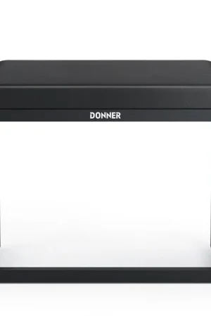 Donner music - Donner DKB-200 Home Style Corrosion Resistant Metal Piano Bench - Black Price Drop
