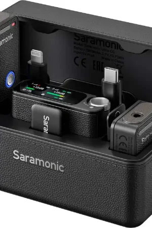 Premium Saramonic - Ultra 2-Person Universal Wireless Mic w/32-Bit Float Recording - Black