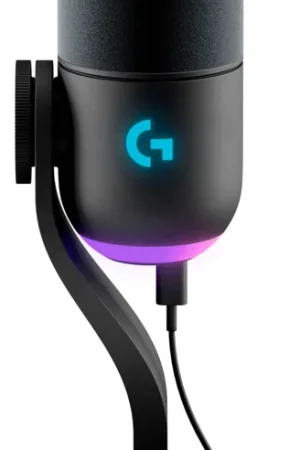 One Day Deal Logitech - Yeti GX Wired Supercardioid Dynamic Gaming Microphone with LIGHTSYNC RGB Lights - Black