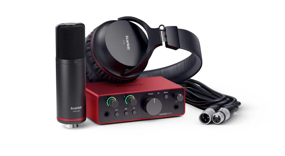 Focusrite - Scarlett Solo Studio 4th Generation Audio Interface - Red Final Sale
