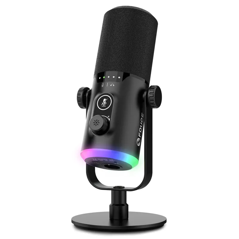 Factory Price Fabibe - Usb/xlr Gaming Microphone Kit Dynamic Pc Mic For Podcasting Streaming Computer Rgb With Boom Arm Stand Mute Button