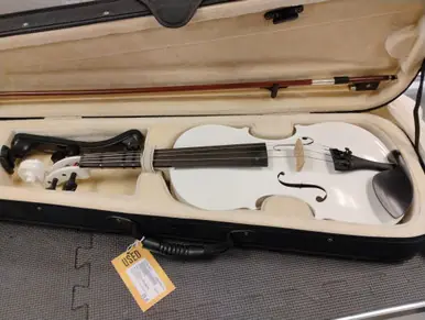 One Day Deal Used Cecilio 4/4 VIOLIN CVN-WHITE Violin 4/4 Size