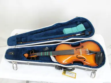 Same Day Shipping Used Glaesel 1/2 SIZE VIOLIN Violins Violins