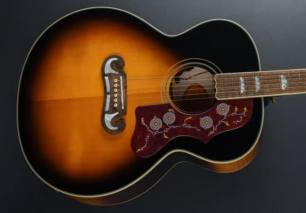 Worldwide Shipping "Inspired by Gibson" J-200 - Aged Gloss Vintage Sunburst– Dave's Guitar Shop