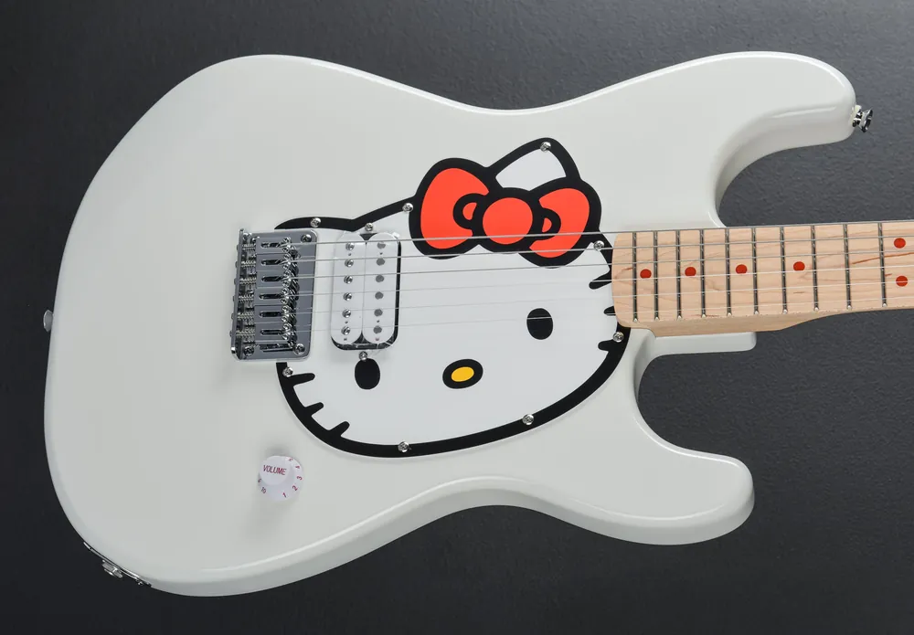Hello Kitty Stratocaster - White– Dave's Guitar Shop Don’t Miss Out