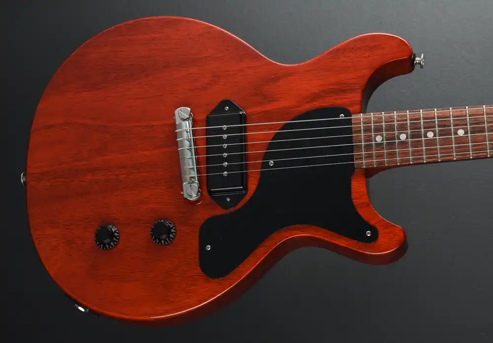 Buy Direct Les Paul Junior Double Cutaway - Vintage Cherry– Dave's Guitar Shop