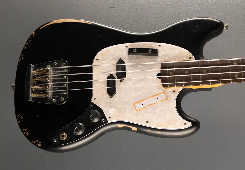 Next Day Delivery JMJ Road Worn Mustang Bass - Black– Dave's Guitar Shop