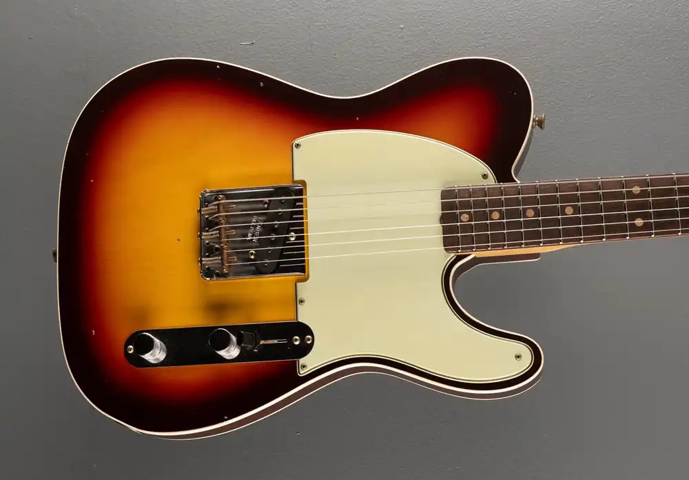 Warranty Included 1960 Journeyman Relic Custom Esquire - Chocolate 3 Color Sunburst– Dave's Guitar Shop