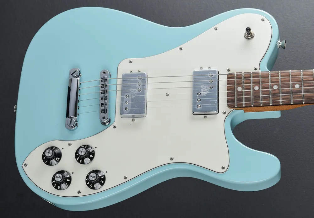 Brand New Kingfish Delta Day Telecaster Deluxe - Daphne Blue– Dave's Guitar Shop