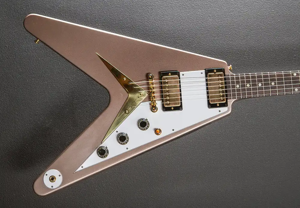 "Made to Measure" 1958 Korina Flying V Reissue - Golden Mist Poly– Dave's Guitar Shop Worldwide Shipping