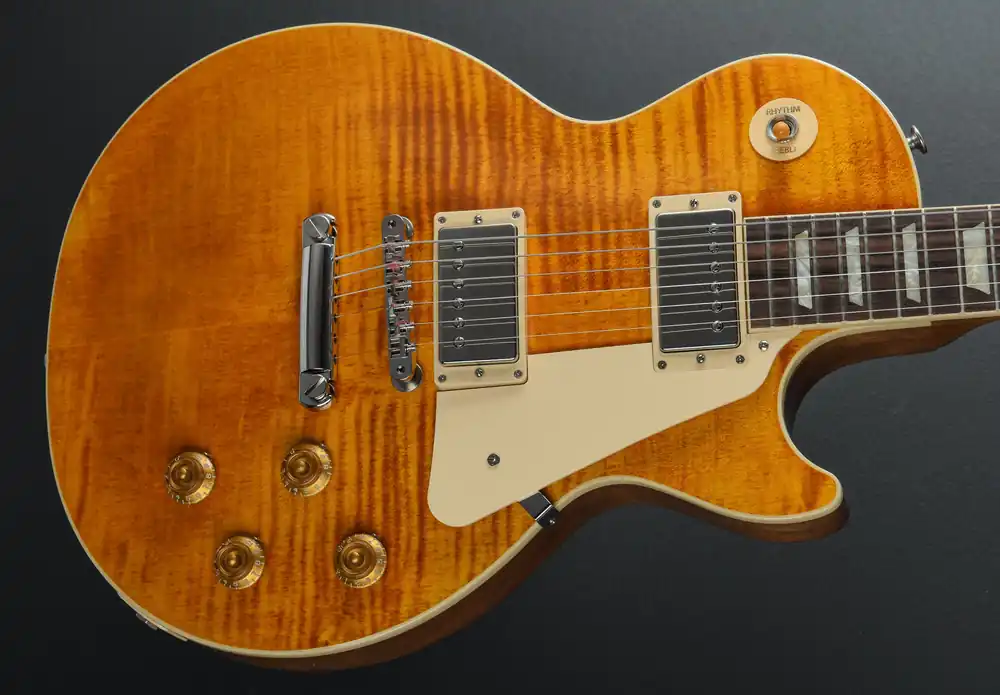 Les Paul Standard 50's Figured Top - Honey Amber– Dave's Guitar Shop Markdown