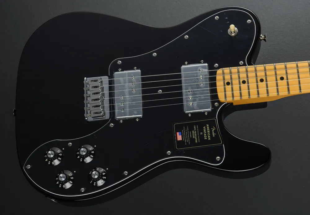 New Arrival American Vintage II 1975 Telecaster Deluxe - Black– Dave's Guitar Shop