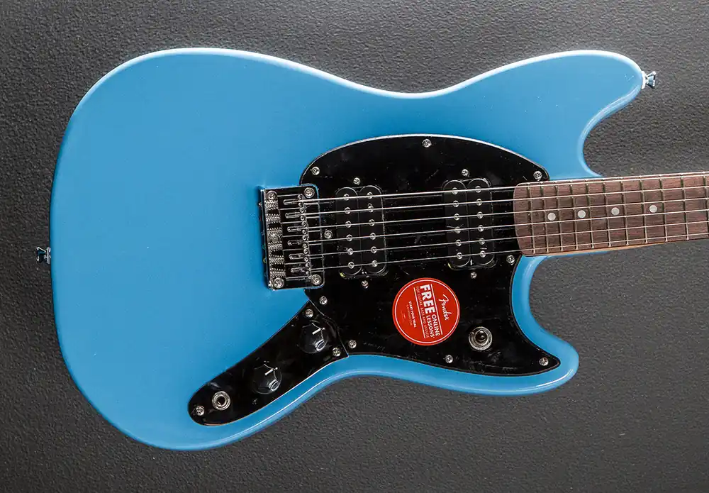 Top Rated Sonic Mustang HH - California Blue w/Indian Laurel– Dave's Guitar Shop