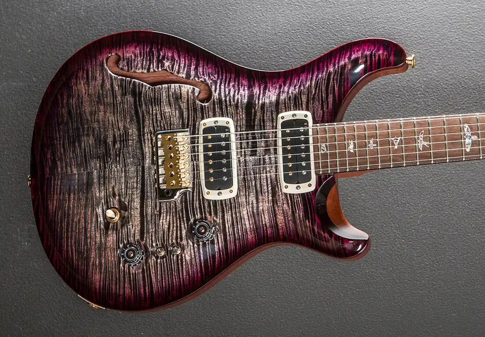 40th Anniversary Custom 24-08 Semi-Hollow Limited Edition - Charcoal P– Dave's Guitar Shop While Supplies Last